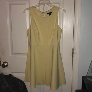 Women’s yellow cocktail dress